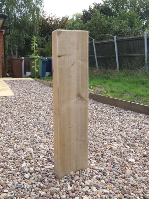Softwood Rectangular Flat Top - Bollard Street